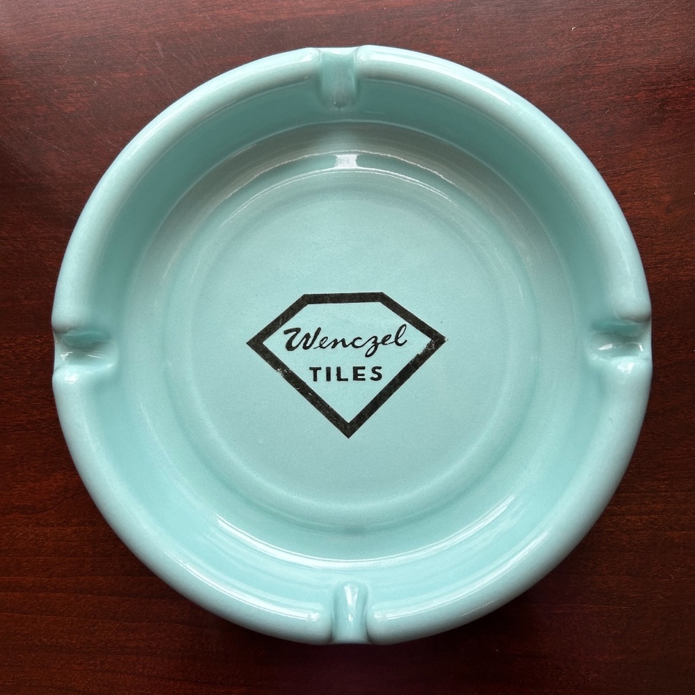 Vintage Mid Century Wenczel Tile Company Ash Tray